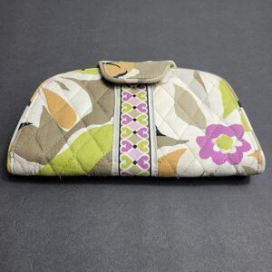 Vera Bradley Portobello Road Purple & gray Floral Quilted WalletG